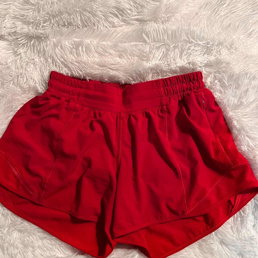 Like new red lululemon shorts😍